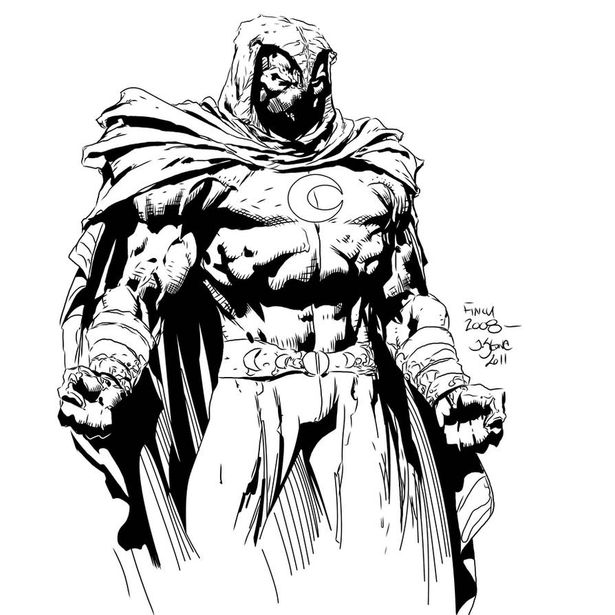 Moon Knight Inks Moon Knight Finch My INKS by JamesLeeStone on DeviantArt