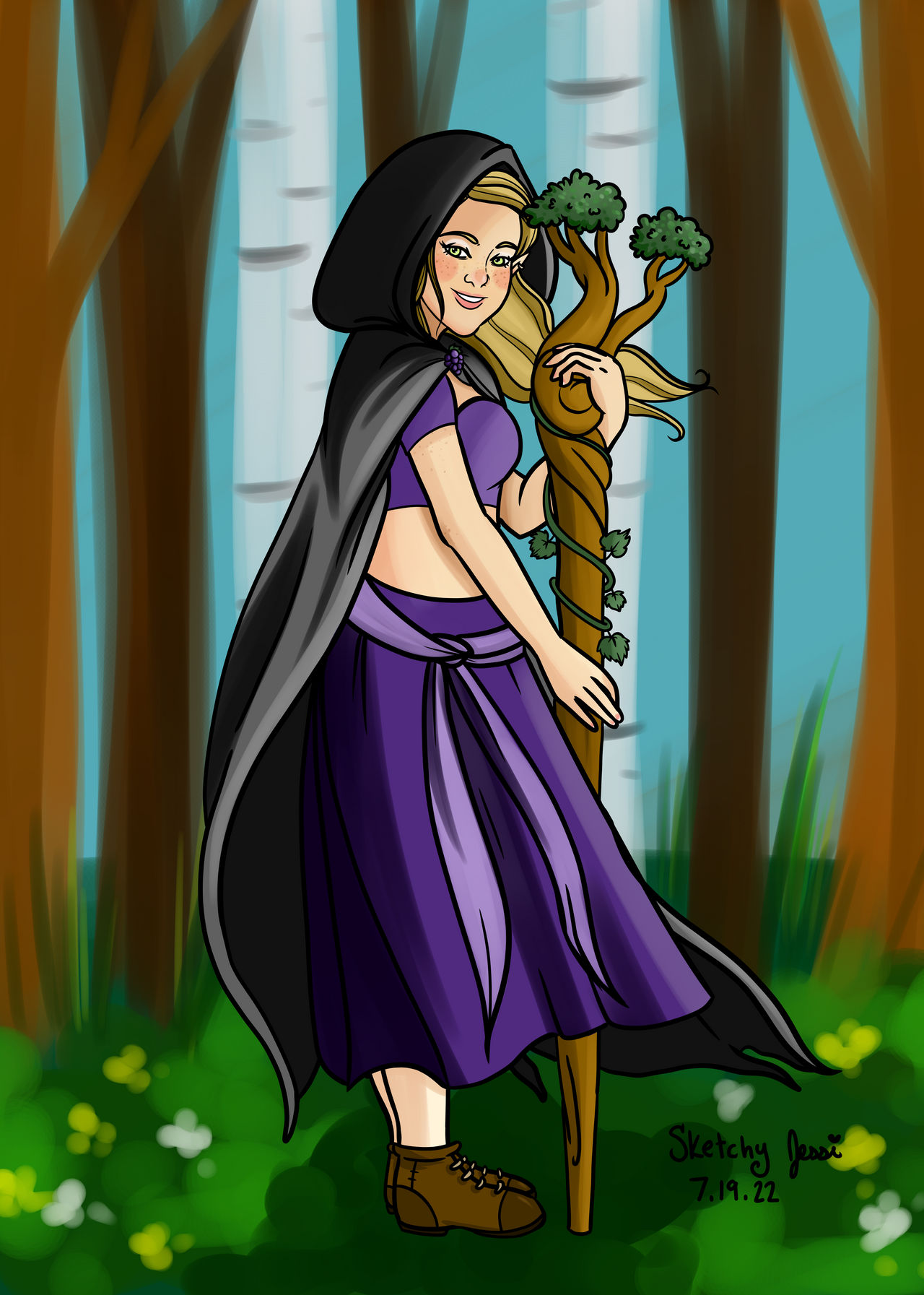 At The Forest s Edge Druid Half elf By SketchyJessiArt On DeviantArt at-the-forest-s-edge-druid-half-elf-by-sketchyjessiart-on-deviantart