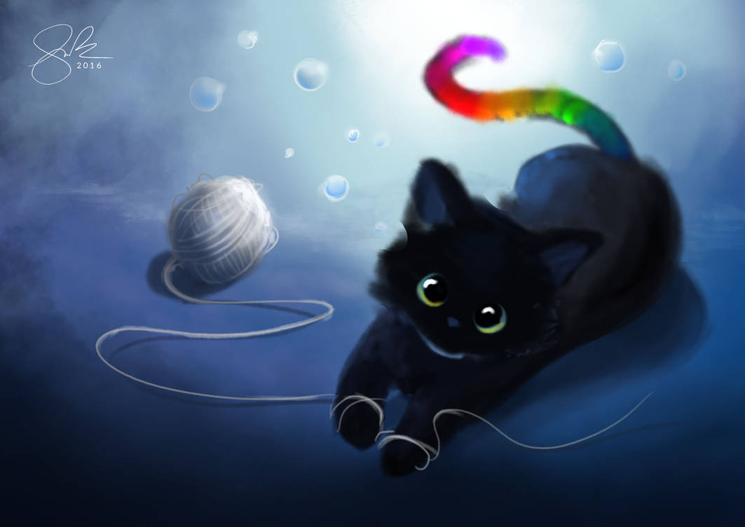 Черная кошка играть. Рихардс Донскис Чеширский кот. Кот арт. Чёрный кот арт.