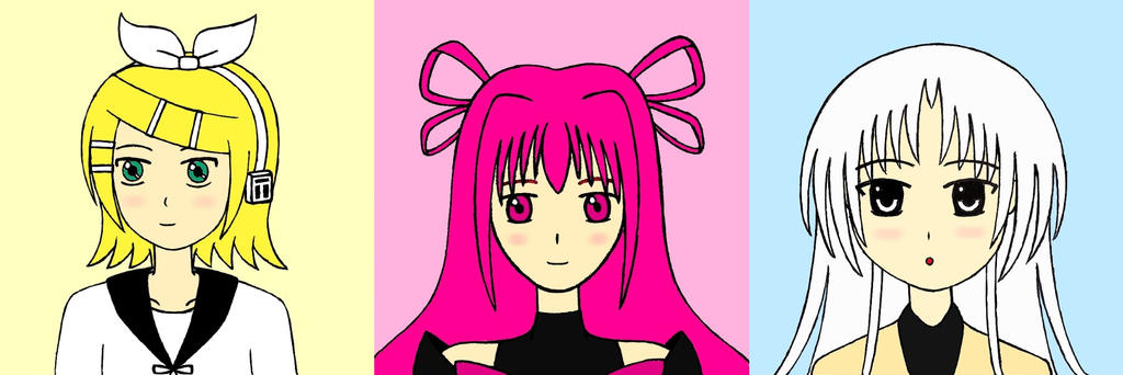Anime girls avatars