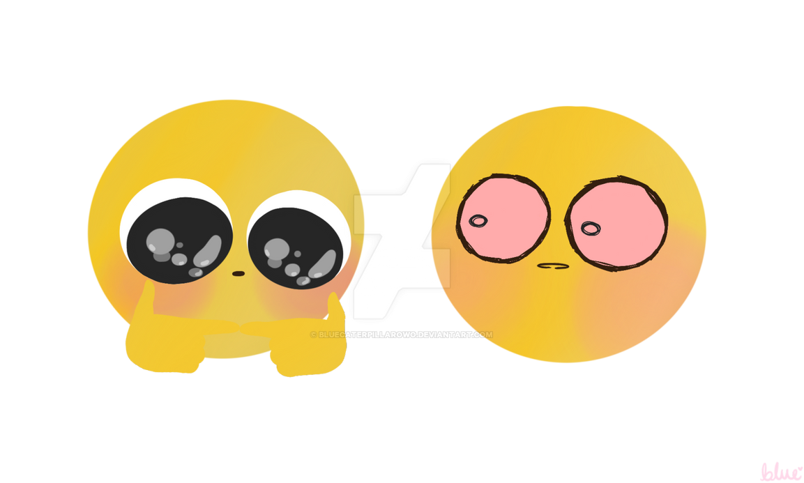 cute emoji x cursed emoji by Bluecaterpillarowo on DeviantArt