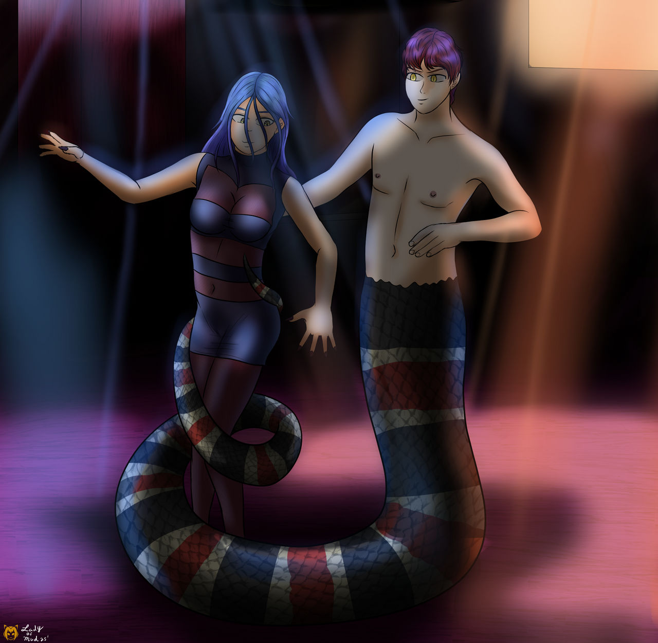 Deviantart Coiled Coiled on the Dancefloor (Com) by Lady-of-Mud on DeviantArt