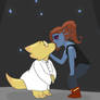 Alphys and Undyne (close up)