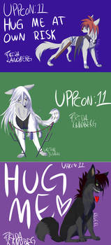 Uppcon.11 _hug me_ signs