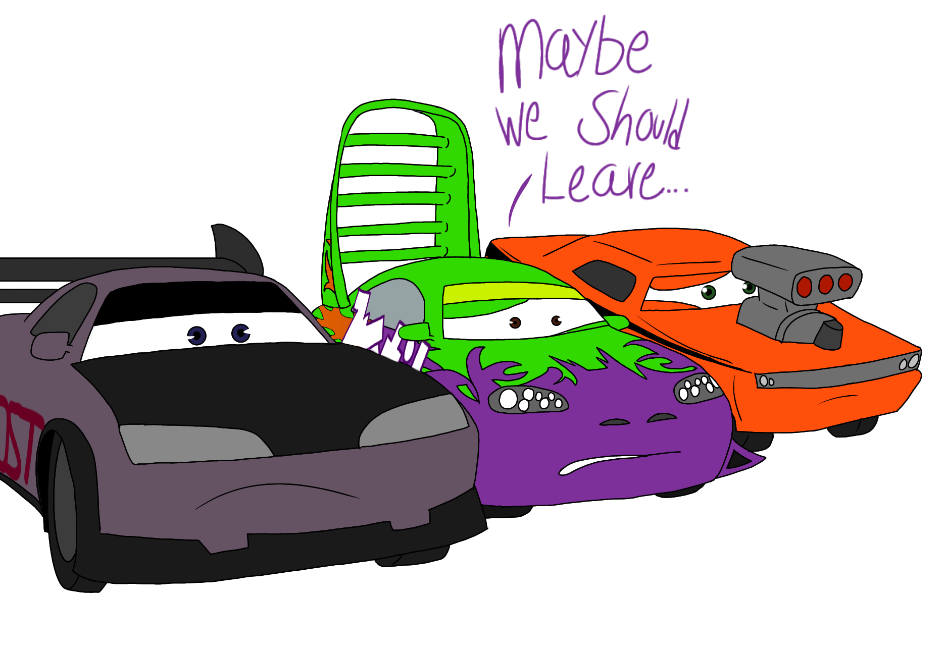 meanwhile - cars DRH by kingdomrian on DeviantArt