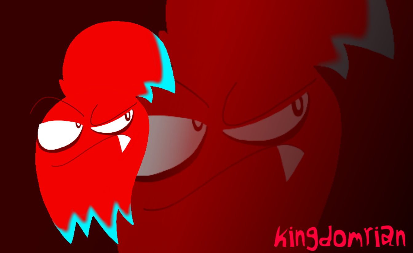Vampire Pacman vampire blinky - Pac-Man by kingdomrian on DeviantArt