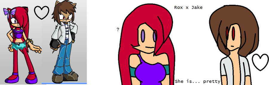 Rox and jake in sonic/chibi form XD by TheFabPop7 on DeviantArt