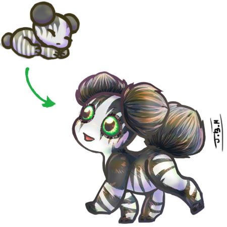 Banded Asteroid Puppy Adopt for Scifishinigami