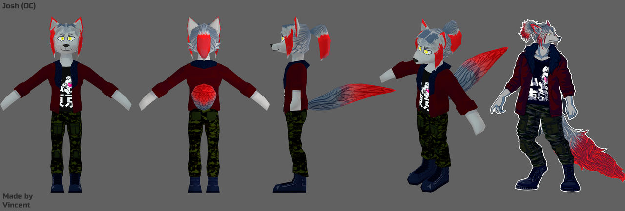Low Poly Oc Rigs Josh (OC) (Low Poly) by vwallacebrother on DeviantArt