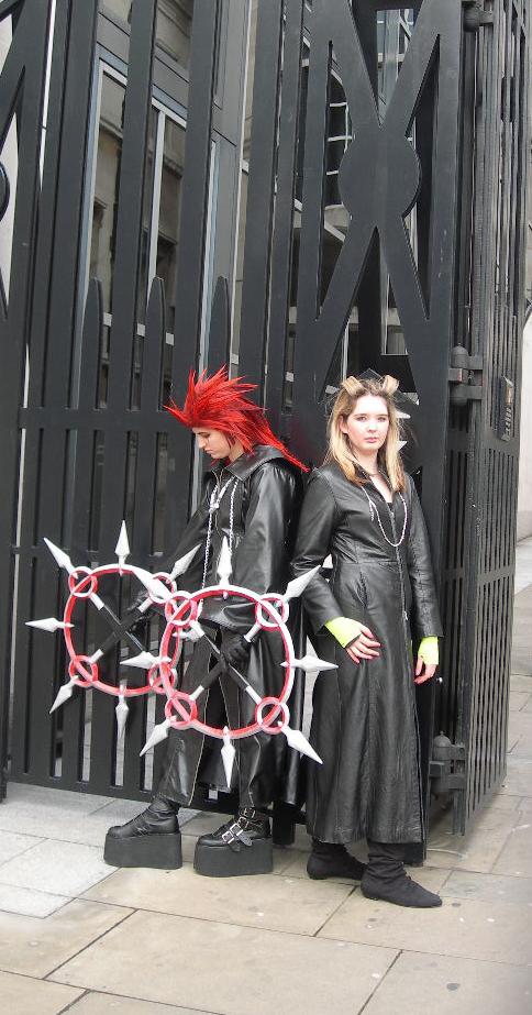 Axel and Larxene at the gates