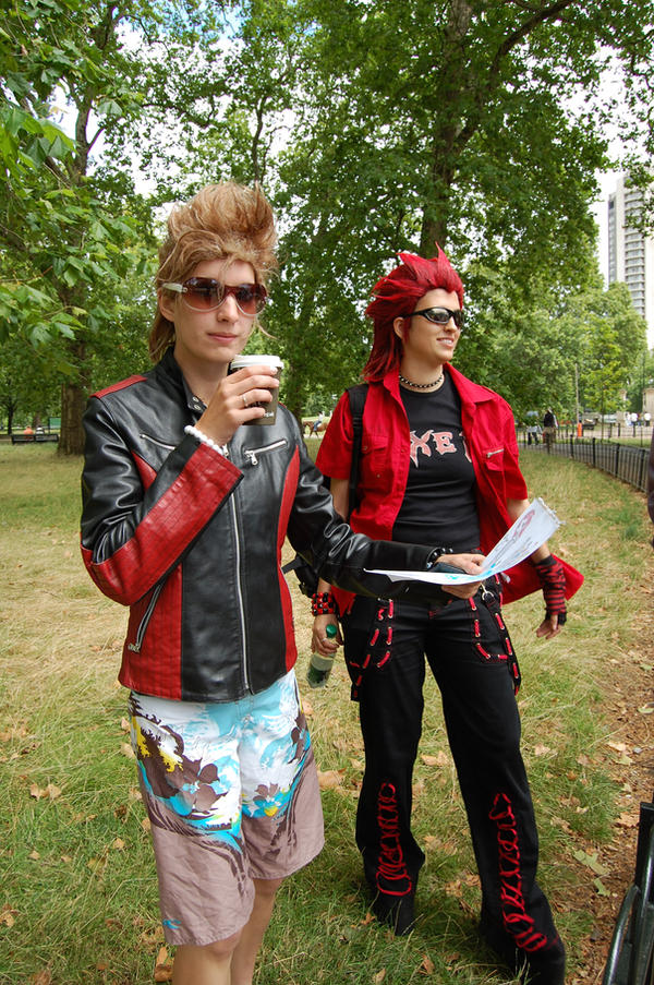 Summerstyle Demyx and Axel by KellyJane