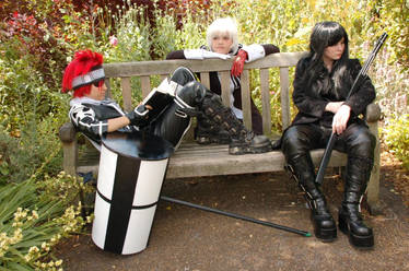 Lavi, Allen and Kanda relax