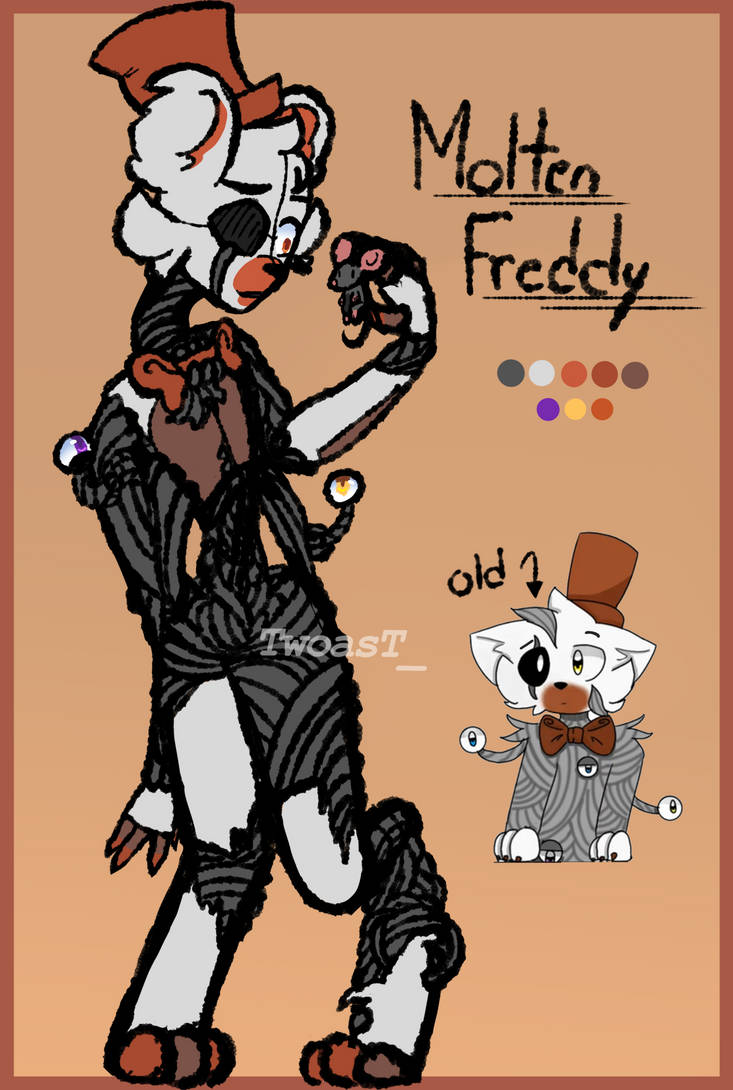 Molten Freddy by NekoSugarStar  Fnaf freddy, Fnaf drawings, Freddy