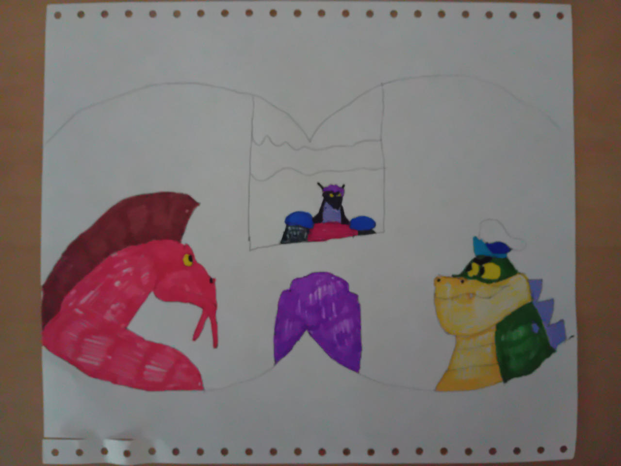 Big Black is talking to memnon and Crocosaurus by Samh3ro on DeviantArt