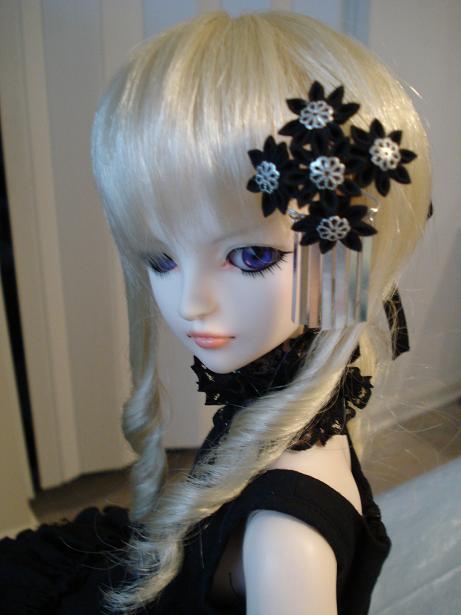 SD size Kanzashi - Black