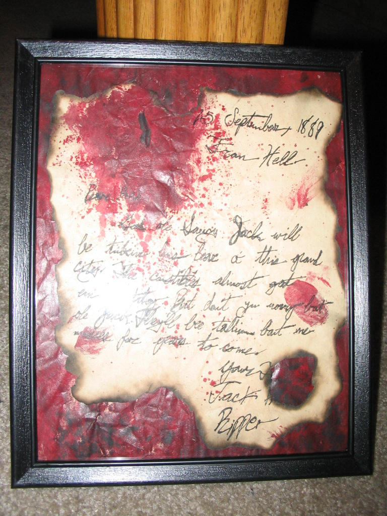 Jack the Ripper Letter by Graveyard-Society on DeviantArt