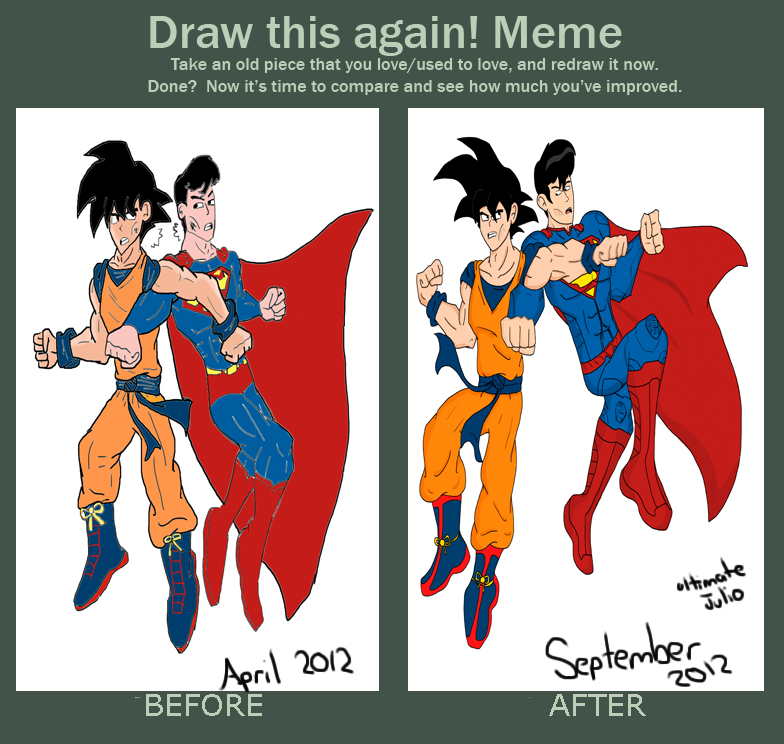 Draw This Again Goku Vs Superman By Ultimatejulio On Deviantart Draw This Again Goku Vs Superman By Ultimatejulio On Deviantart