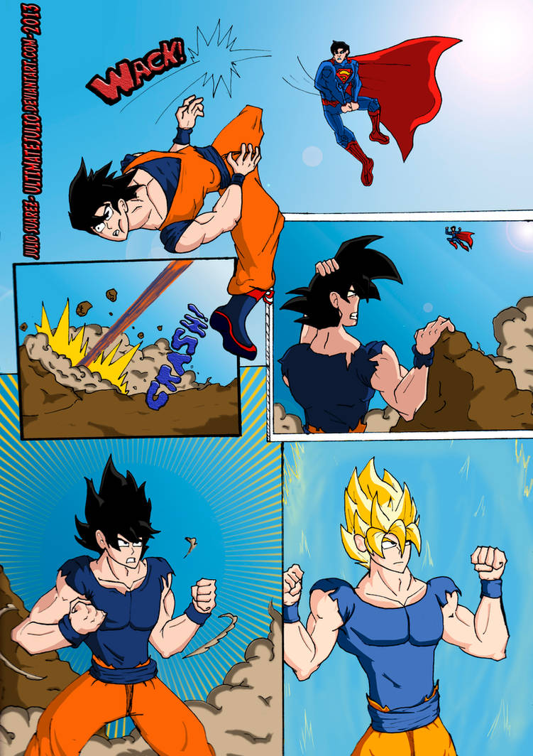 Goku Vs Superman The Ultimate Battle 2 Of 4 By Ultimatejulio On