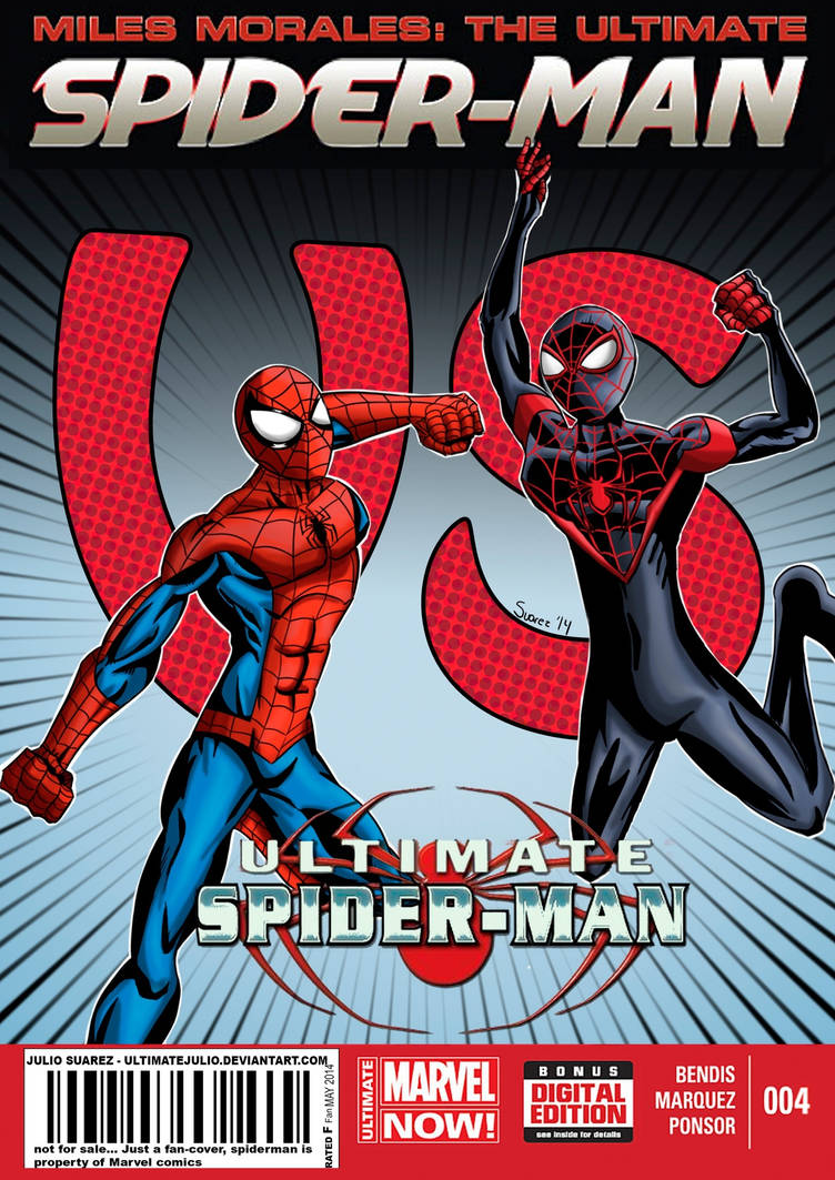 Miles Morales The Ultimate Spiderman 4 (fanmade) by ultimatejulio on