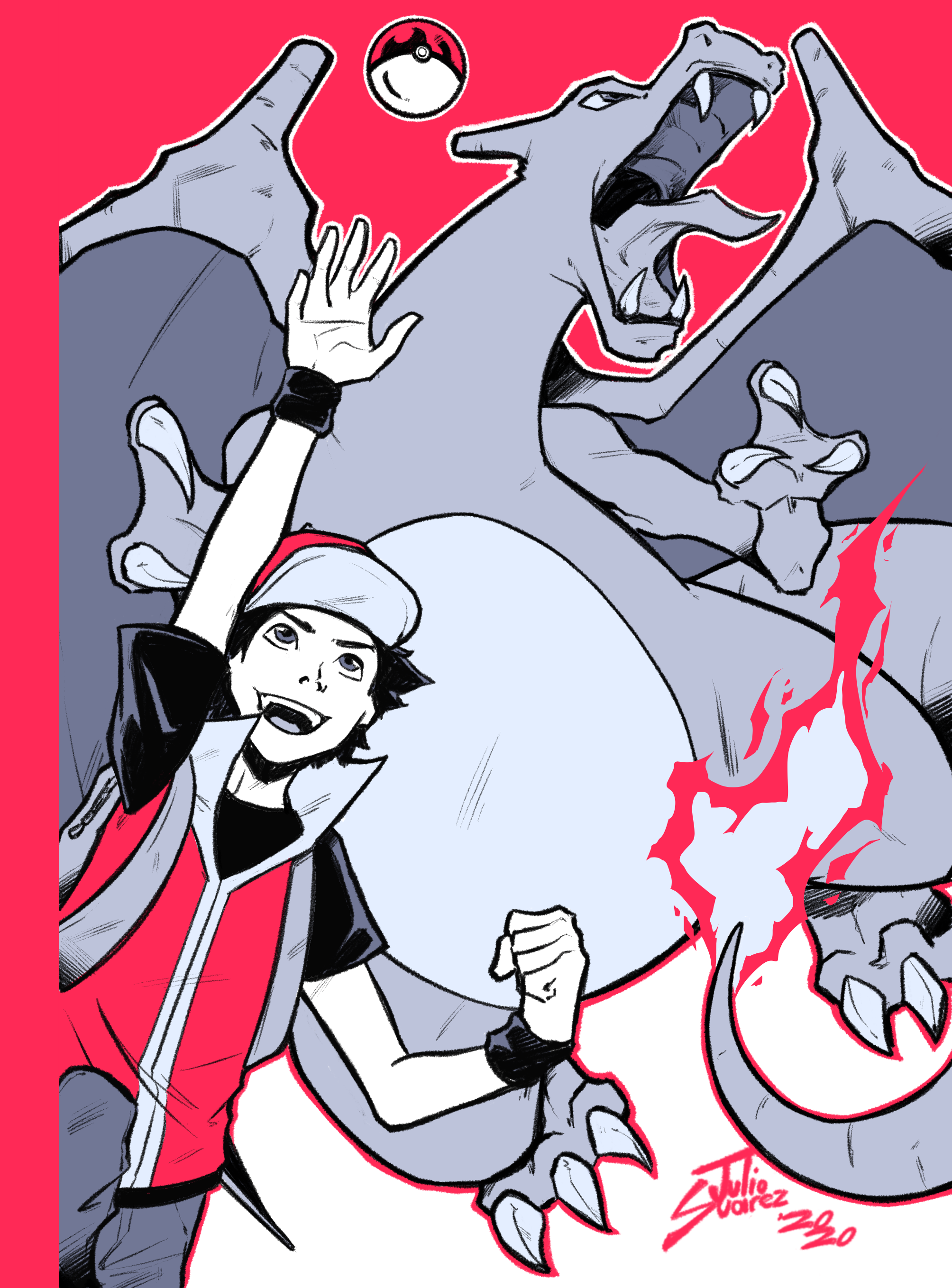 Trainer Red by pluehunter on deviantART  Pokemon red, Pokemon trainer red,  Pokemon