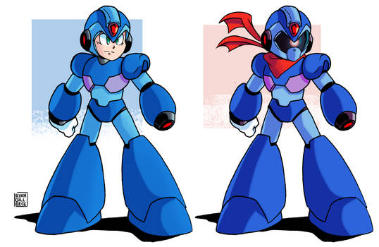 Mega Man X and Break Man X