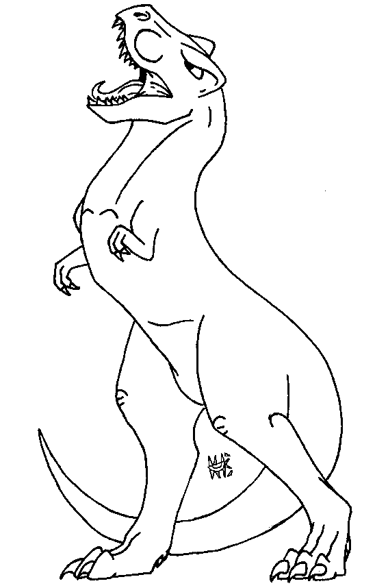 T Rex Lineart