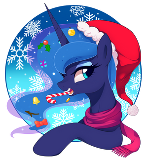 Commission 22 : Luna's Christmas style