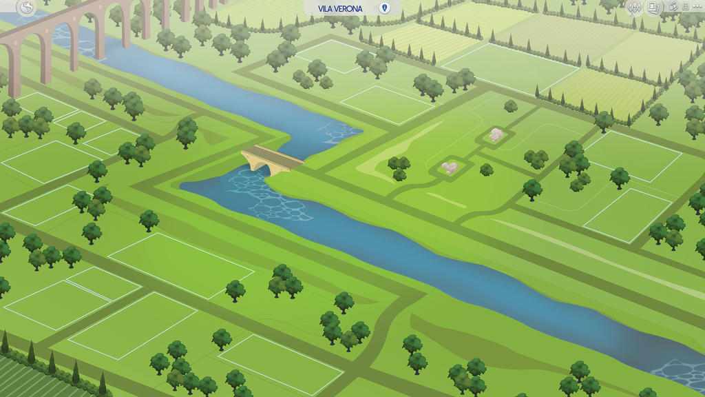 (Sims 4 Fanmade Map) Vila Verona / Veronaville