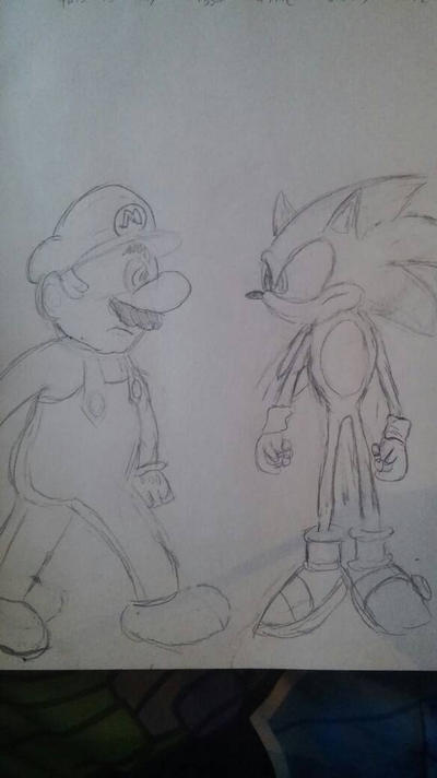 Mario vs sonic by Poyo58 on DeviantArt