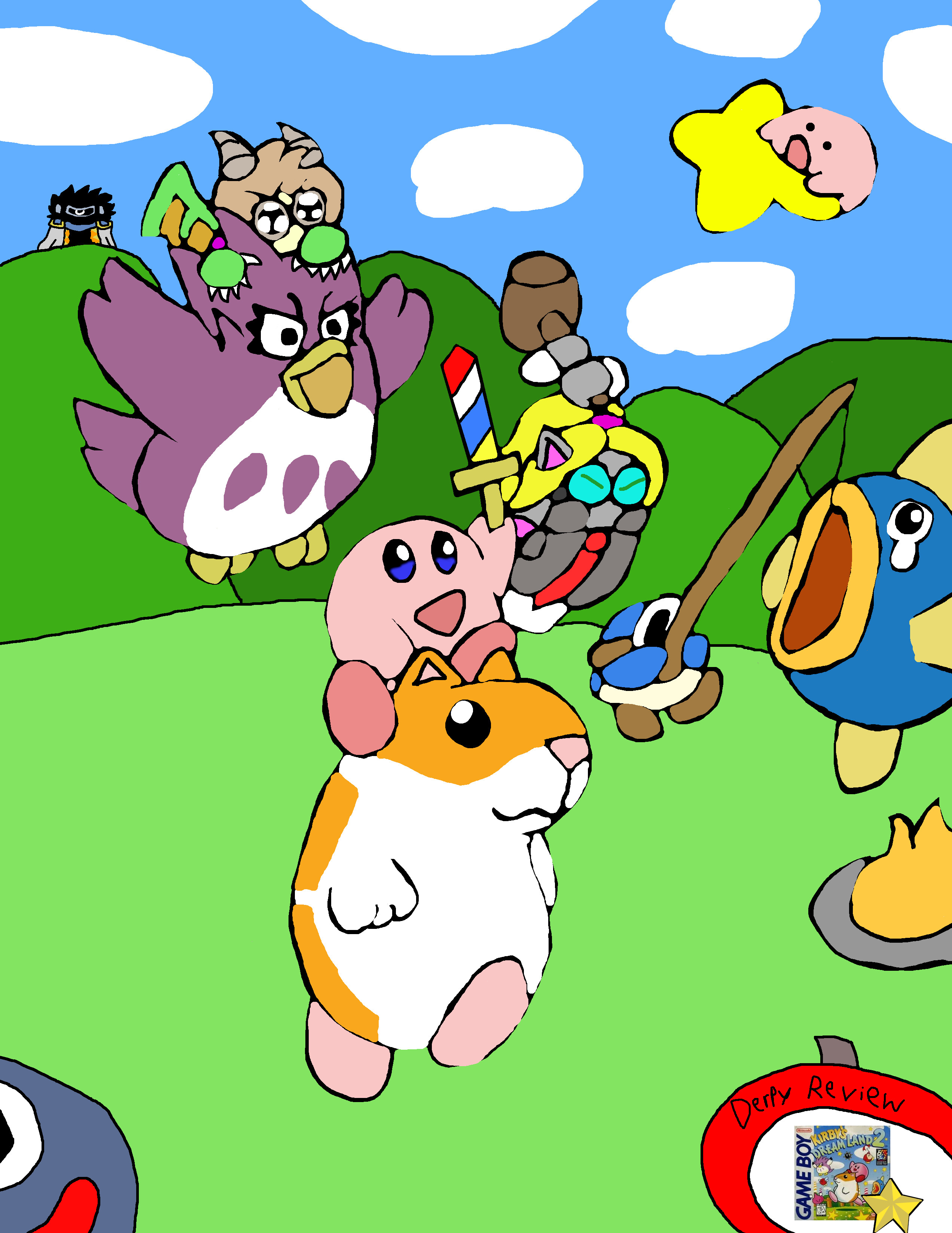 Kirby's dream land 2 final boss battle & ending 