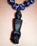 Ebony Mano Fica Amulet by Lolair