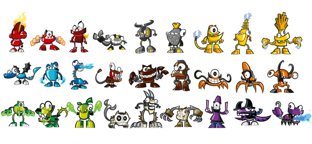 All series 1, 2, and 3 Mixels by Zaceyshark1200 on DeviantArt