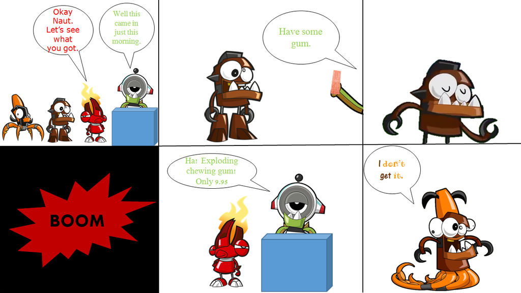 Exploding chewing gum by Zaceyshark1200 on DeviantArt