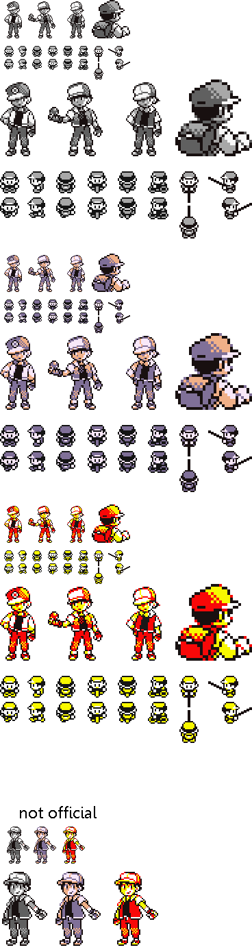 Pokemon Trainer Classic Red Sprite by Deadbeat99 on DeviantArt