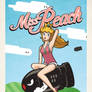 Miss Peach Pinup Poster