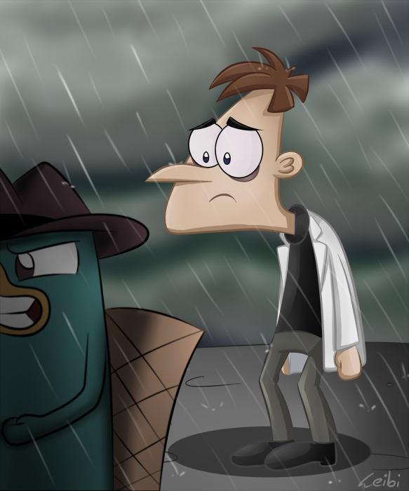 Perry and Chibi Doof - separate ways