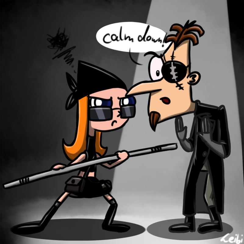 Chibi 2. Dimension Candace and Doof- You're busted