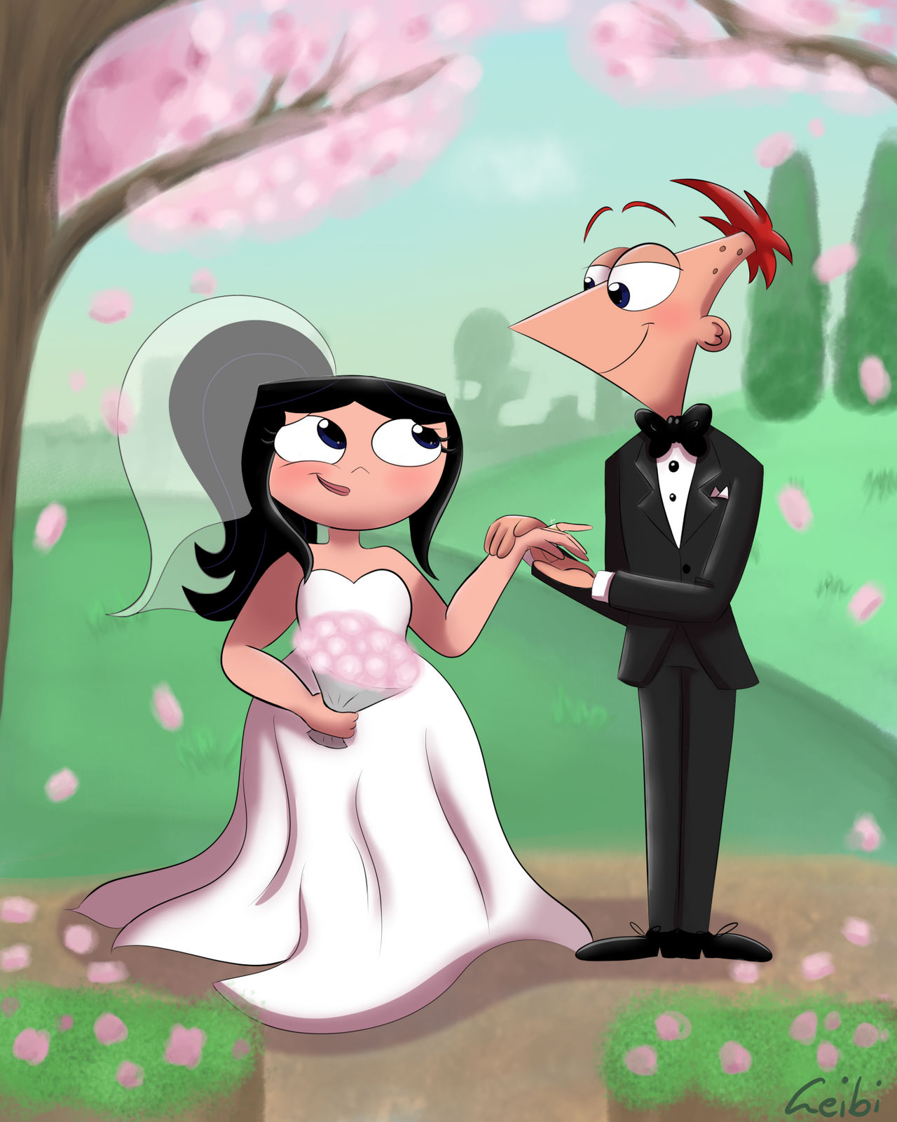 Phinbella wedding by Leibi97 on DeviantArt