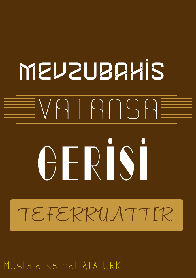 Mustafa Kemal Ataturk Typography