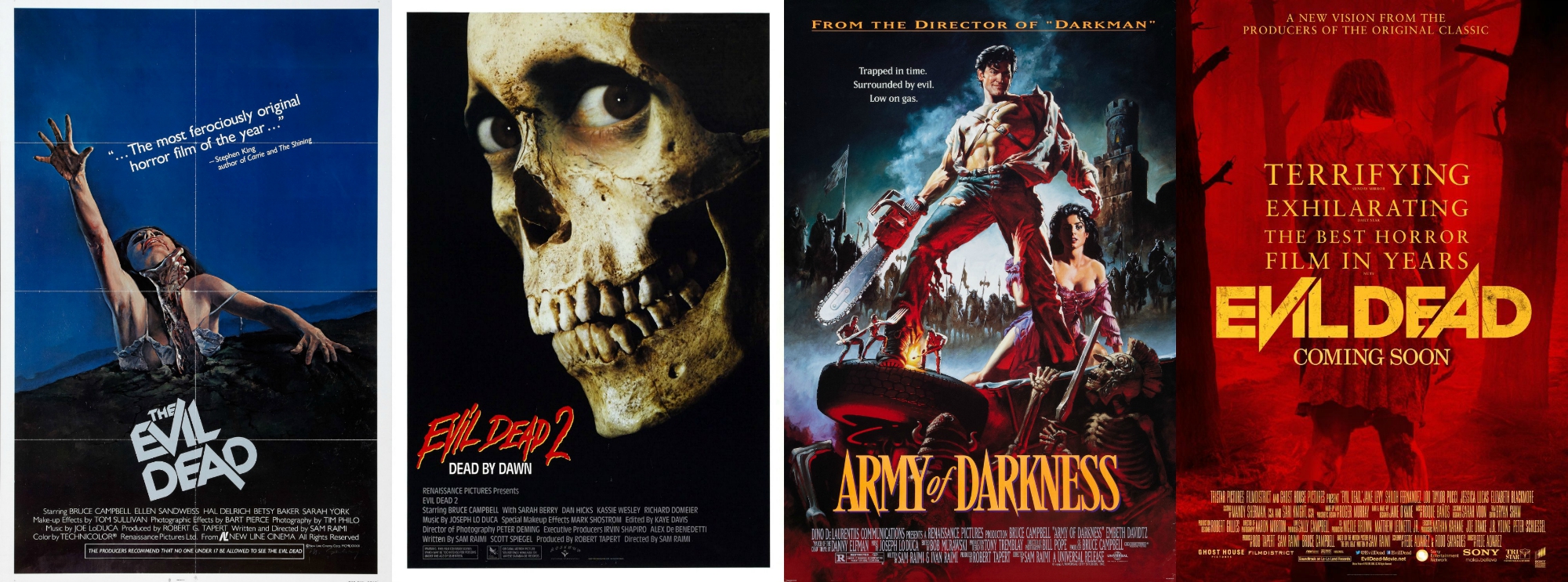 ARMY OF DARKNESS - EVIL DEAD 3 - RAIMI / CAMPBELL - ORIGINAL LARGE MOVIE  POSTER