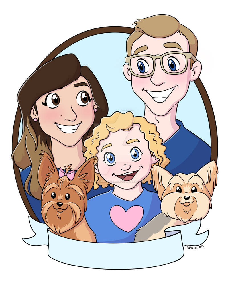 Family Deviantart Family Portrait Commission 2 by geeklywhimsical on DeviantArt
