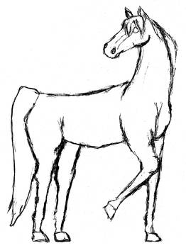 Horse Line Art