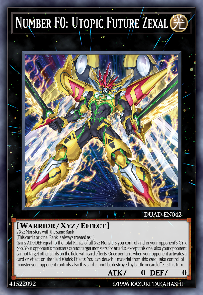 ☆彡 ♡ Number F0: Utopic Future Zexal by engAmmar on DeviantArt