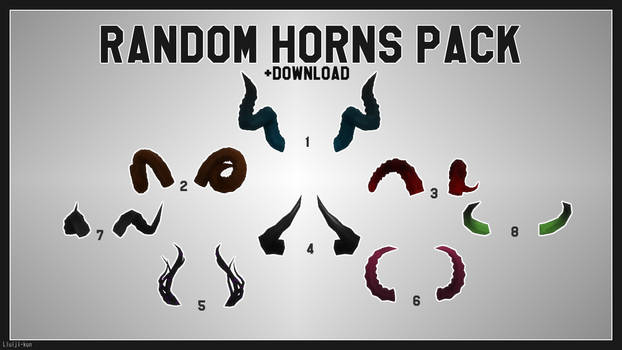 [MMD] Random Horns Pack [+Download]