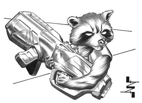 Rocket Raccoon sketch