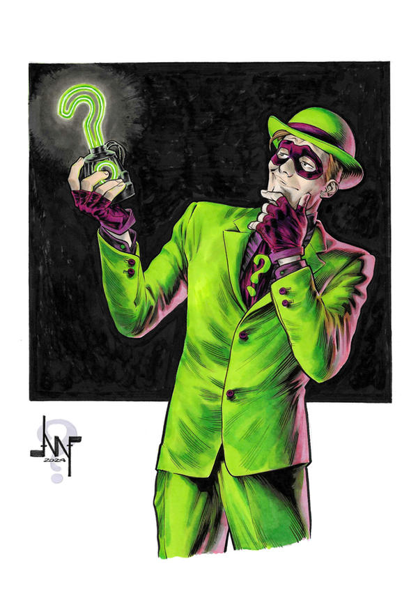 Trinity Arc Riddler #Arkhamtober Day 19 The Riddler by AlbertoNavajo on DeviantArt