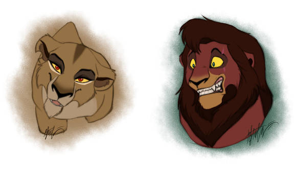 1Day_1Character| Zira and Kovu