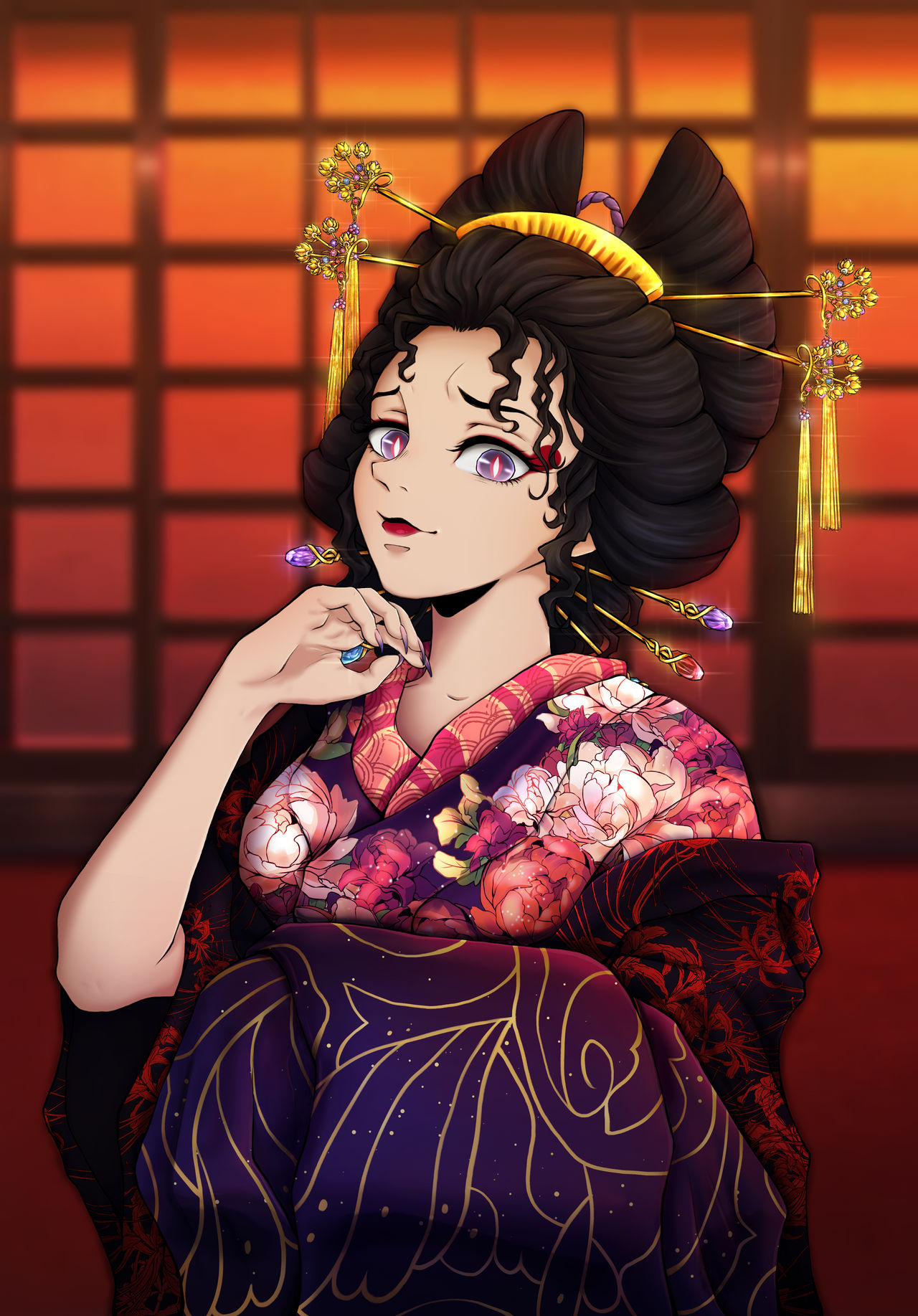 Oiran Rumirin Demon Slayer by VlalizaVladaRose on DeviantArt