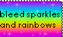Bleeding Rainbow Stamp