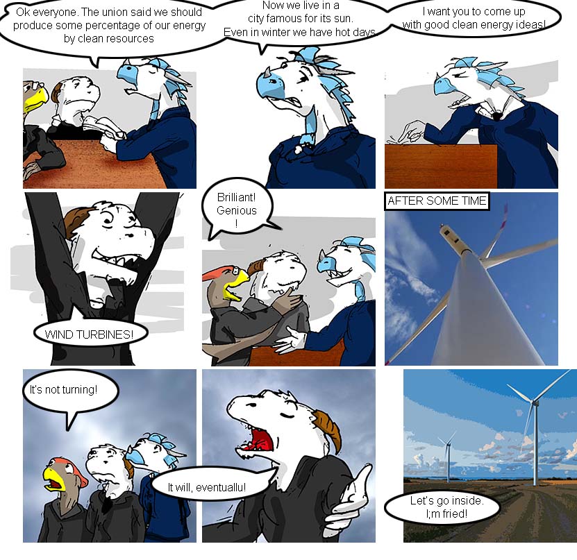 wind turbines